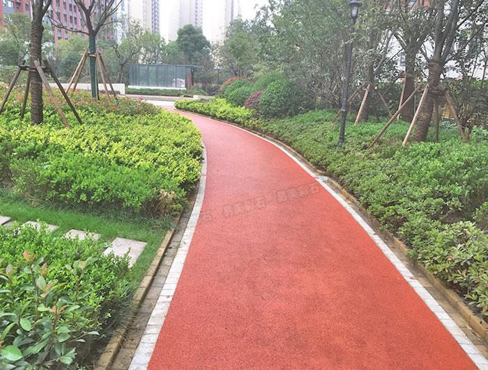 小区园路透水两年半社区APP看片地面展示